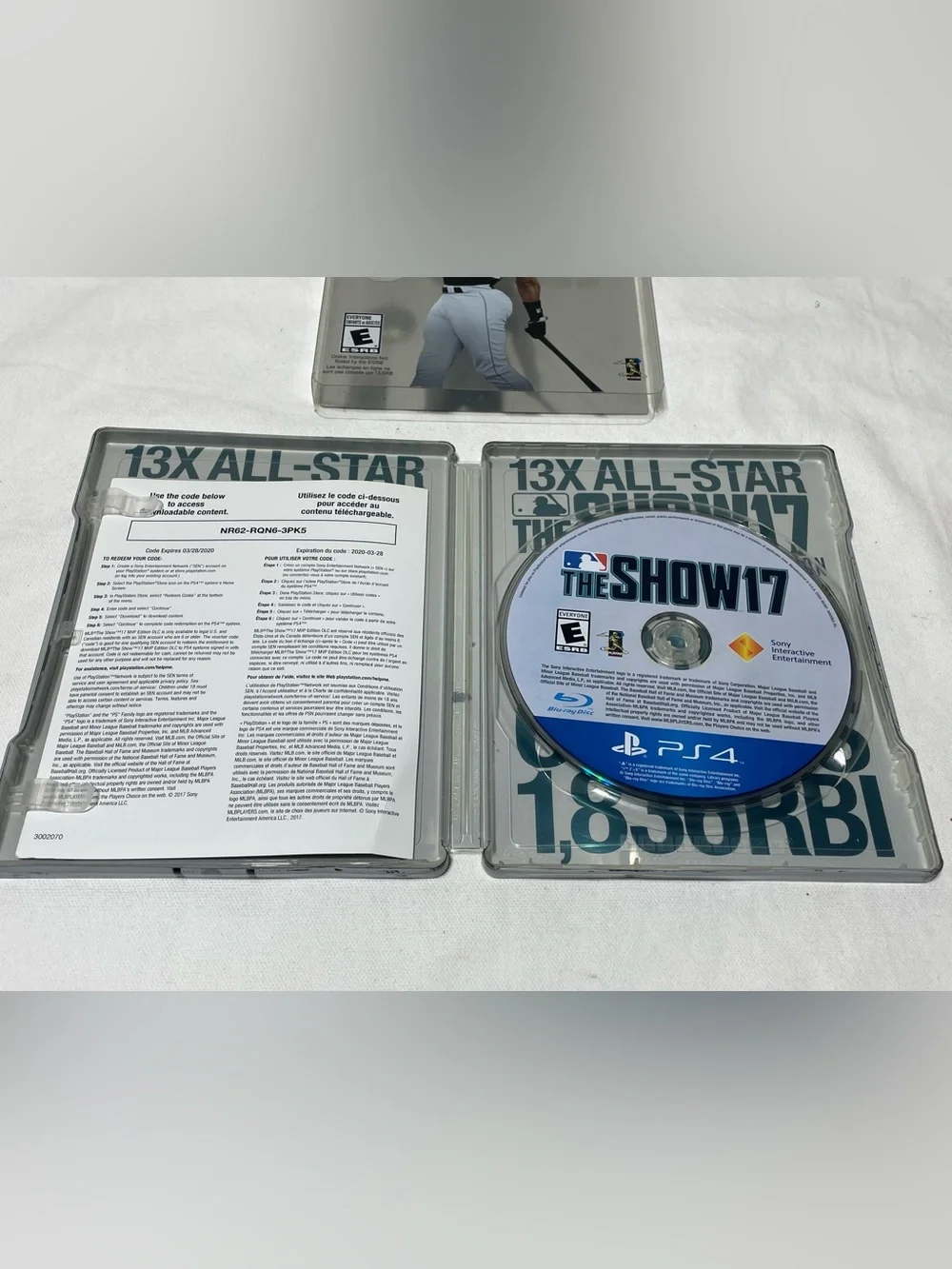 PS4 MLB The Show 7 MVP Edition Steel Case Sony PlayStation 4 Tested